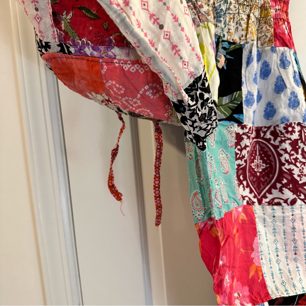 Ashley Taylor Boho Patchwork Harem Pants With Ela… - image 5